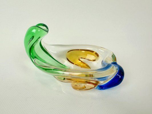 Rhapsody Glass Pipe Ashtray Attributed To Frantisek Zemek For Mstisov, 1960s photo Home Decor