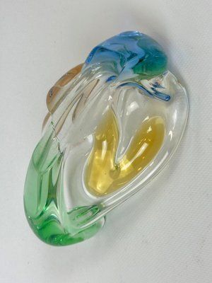 Rhapsody Glass Pipe Ashtray Attributed To Frantisek Zemek For Mstisov, 1960s photo vintage