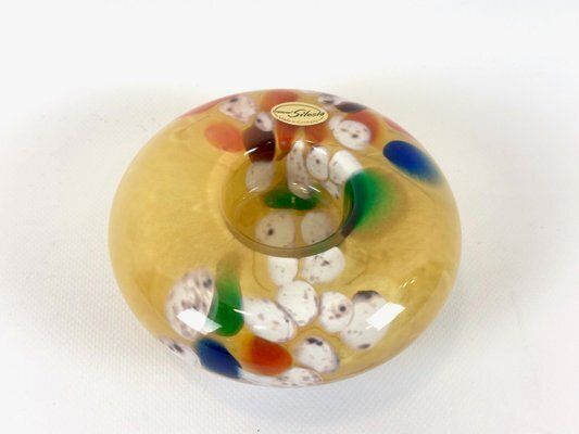 Vintage Art Glass Candleholder From Kaspar Silesia, 1960s photo furniture