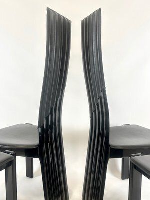photo furniture Italian Modern Tripod Chairs From Lübke, 1980s, Set Of 4