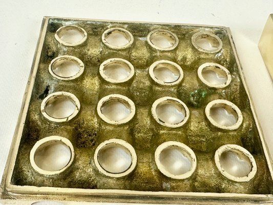 photo for sale Mid Century Swedish Brass Ultima Ashtray Attributed To Holger Bäckström And Bo Ljungberg For Diverse Ting, 1960s