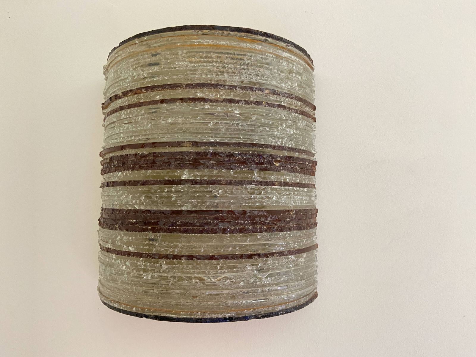 Glass Wall Lamp By Albano Poli, Italy, Circa 1960. photo vintage