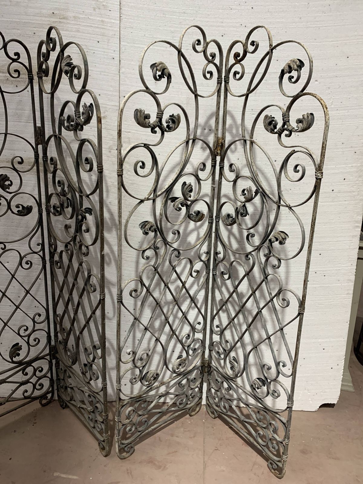 20th Century Wrought Iron Four Leaf Partition photo buy