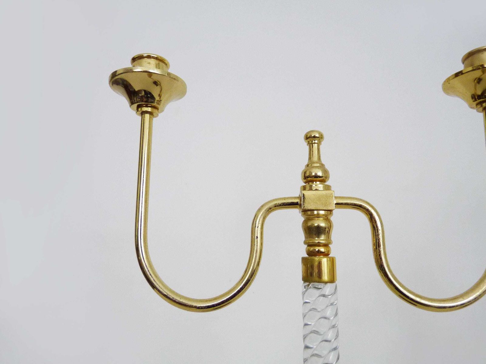 Pair Of Large Candlesticks, Restoration Style In Brass, Black Marble, Glass. 19th Century photo 583.0