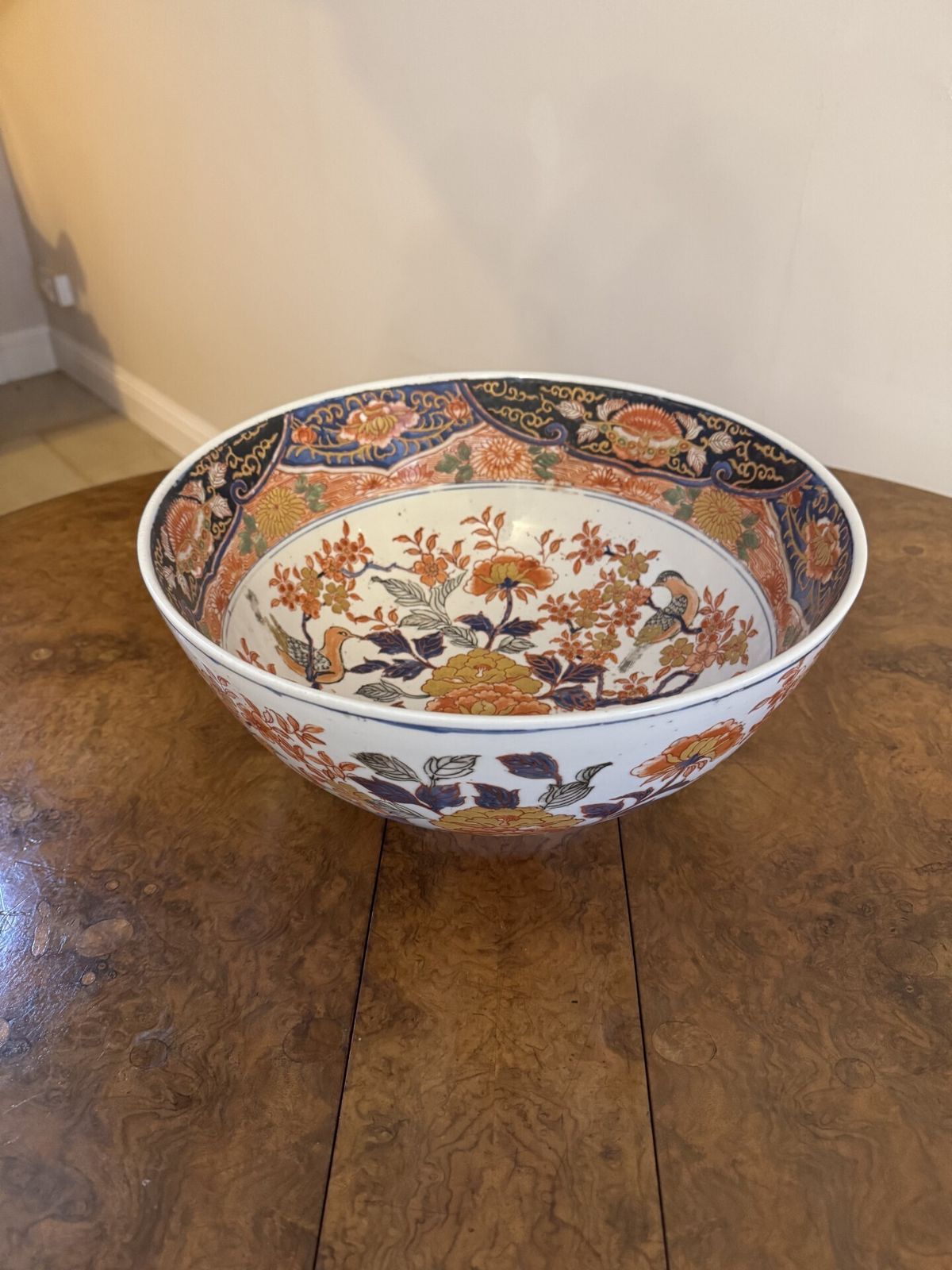 Large Antique 19th Century Quality Chinese Porcelain Bowl photo for sale