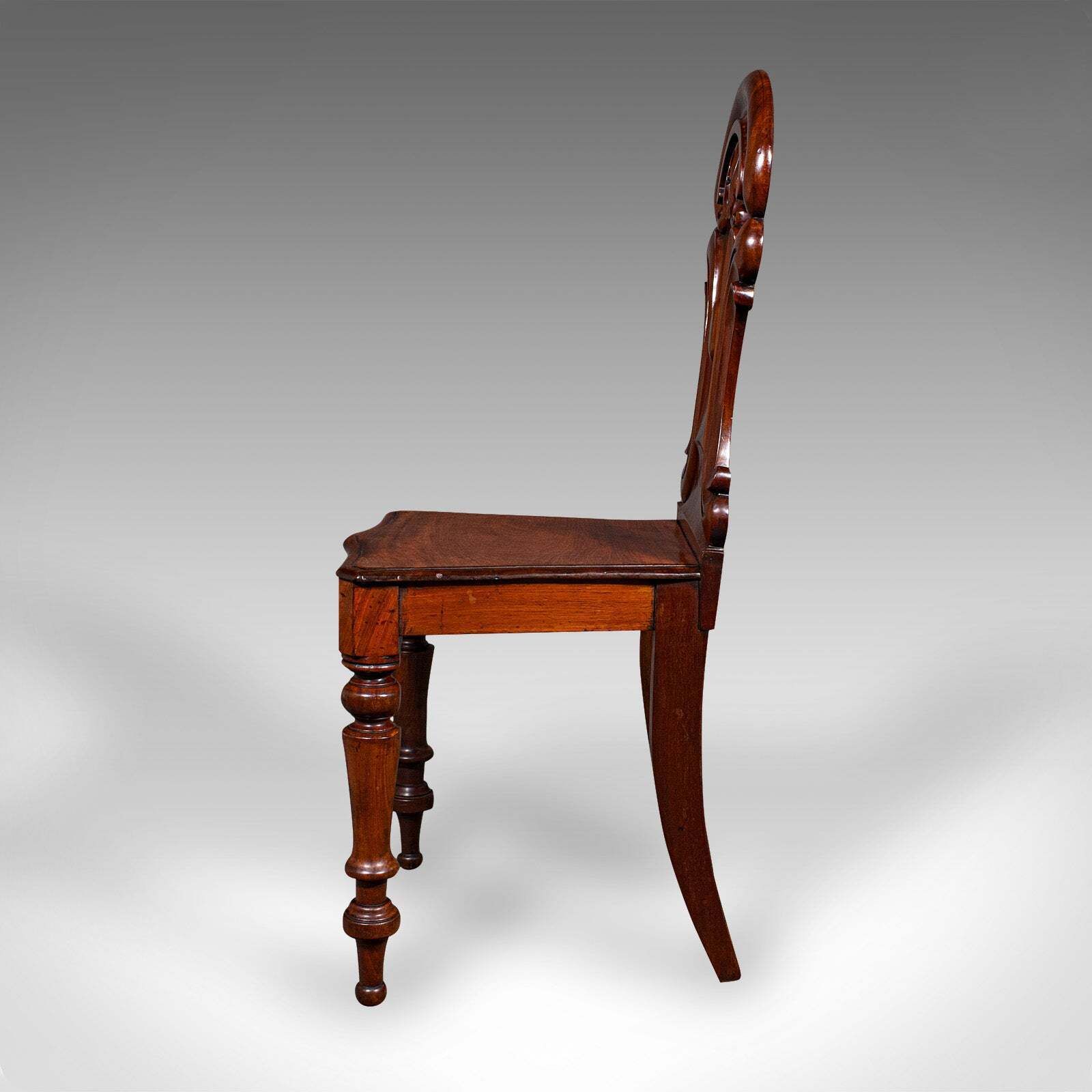 Antique Hall Chair, Scottish, Walnut, Occasional, Reception Seat, Regency, 1820 photo 795.0