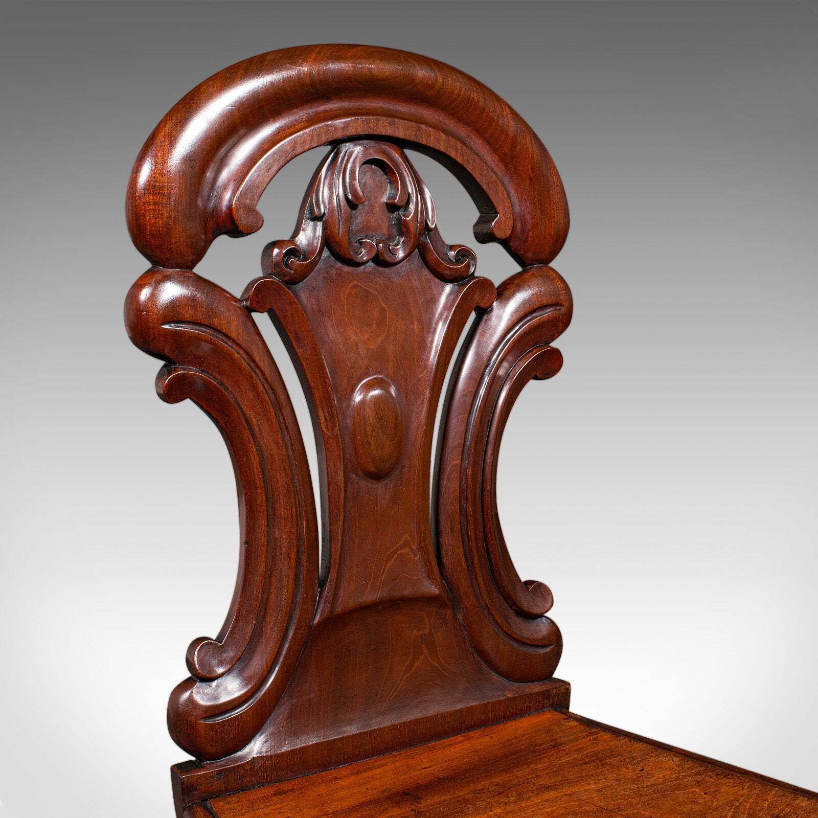 photo furniture Antique Hall Chair, Scottish, Walnut, Occasional, Reception Seat, Regency, 1820