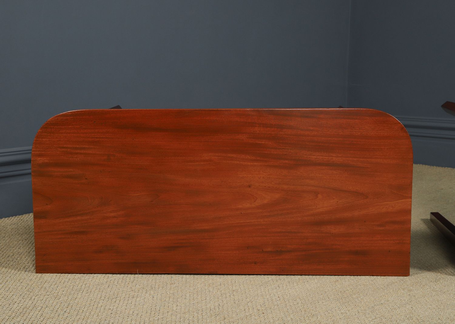 photo buy English Pair Of Georgian Mahogany Console Side Hall Occasional D Shaped End Tables (Circa 1800)