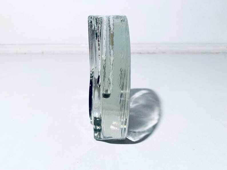 1960s Walther Solifleur Crystal Glass Vase / Heiner Düsterhaus / Vintage Mid Century German Design photo vintage