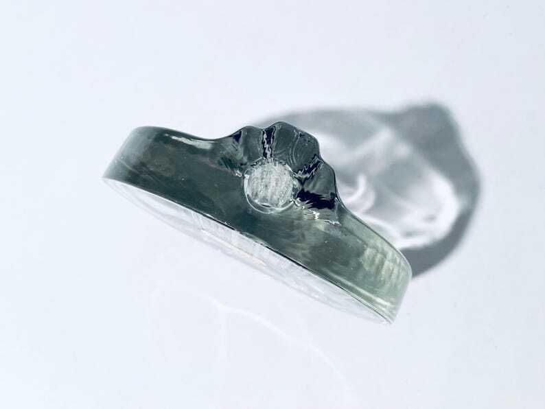 photo furniture 1960s Walther Solifleur Crystal Glass Vase / Heiner Düsterhaus / Vintage Mid Century German Design