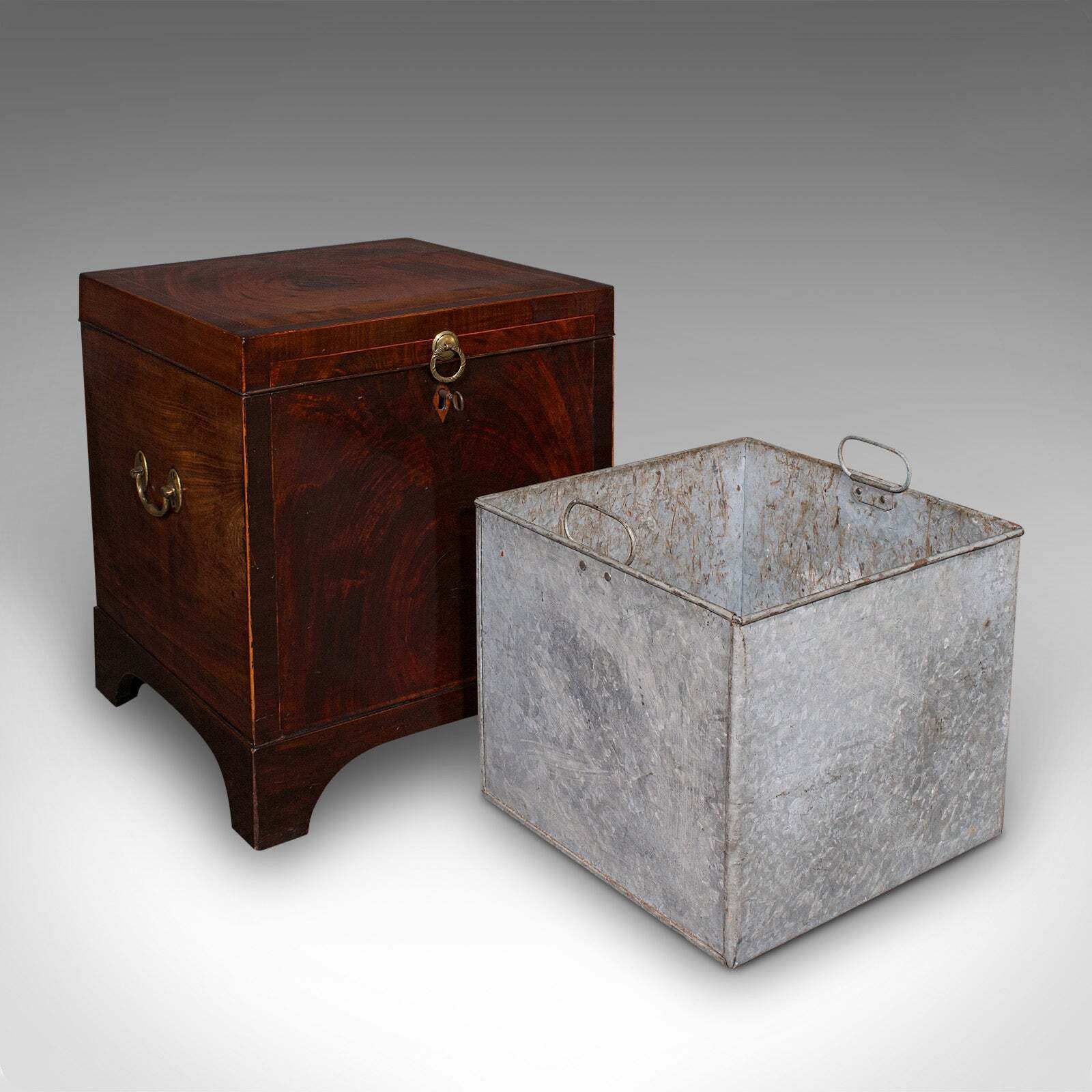 Antique Cellarette, English, Wine Cellar, Fireside Store, Blanket Box, Georgian photo for sale