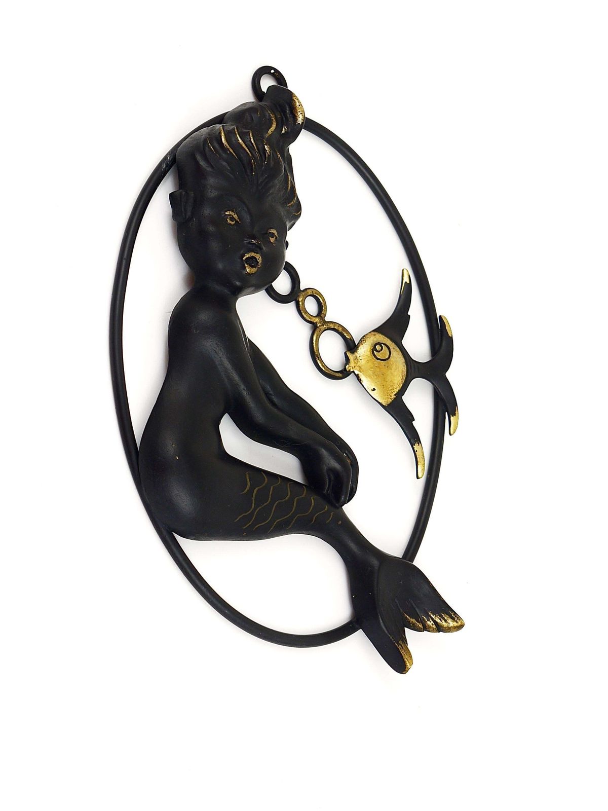 Walter Bosse Mermaid And Fish Wall Sculpture By Herta Baller, Austria, 1950s photo furniture