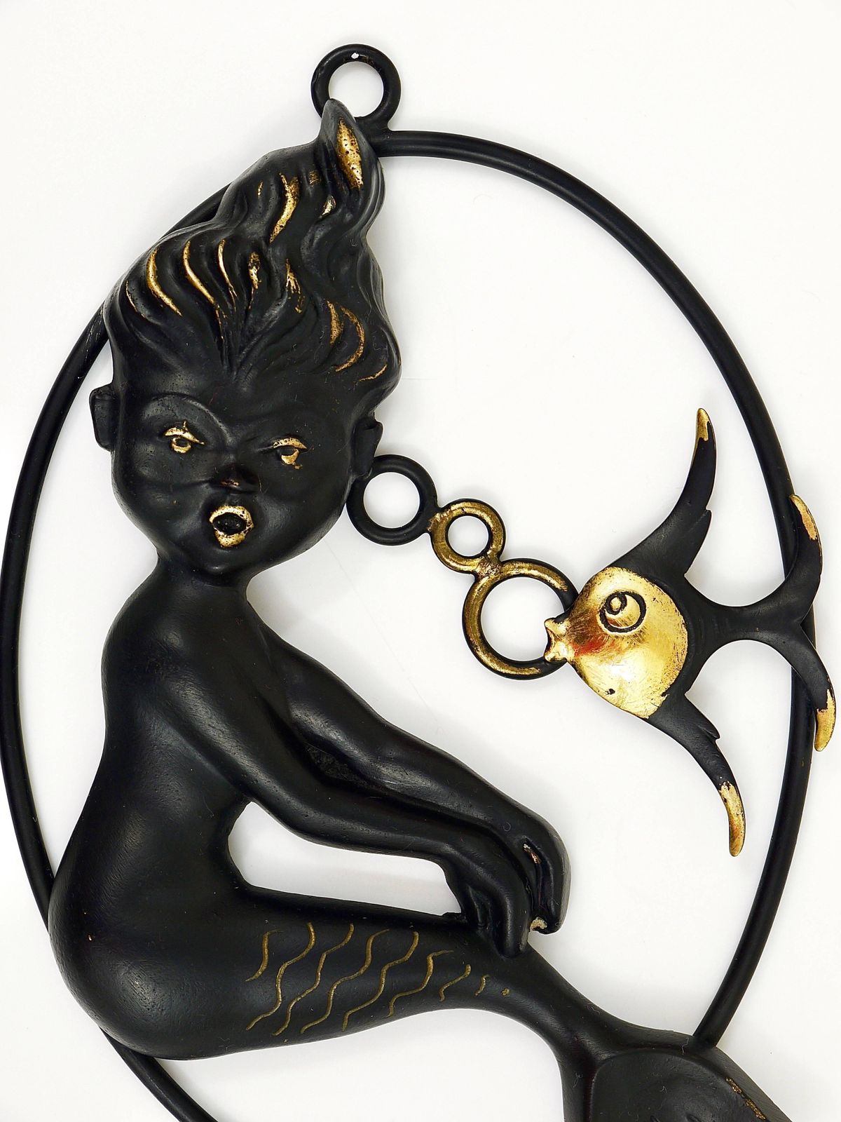 Walter Bosse Mermaid And Fish Wall Sculpture By Herta Baller, Austria, 1950s photo buy
