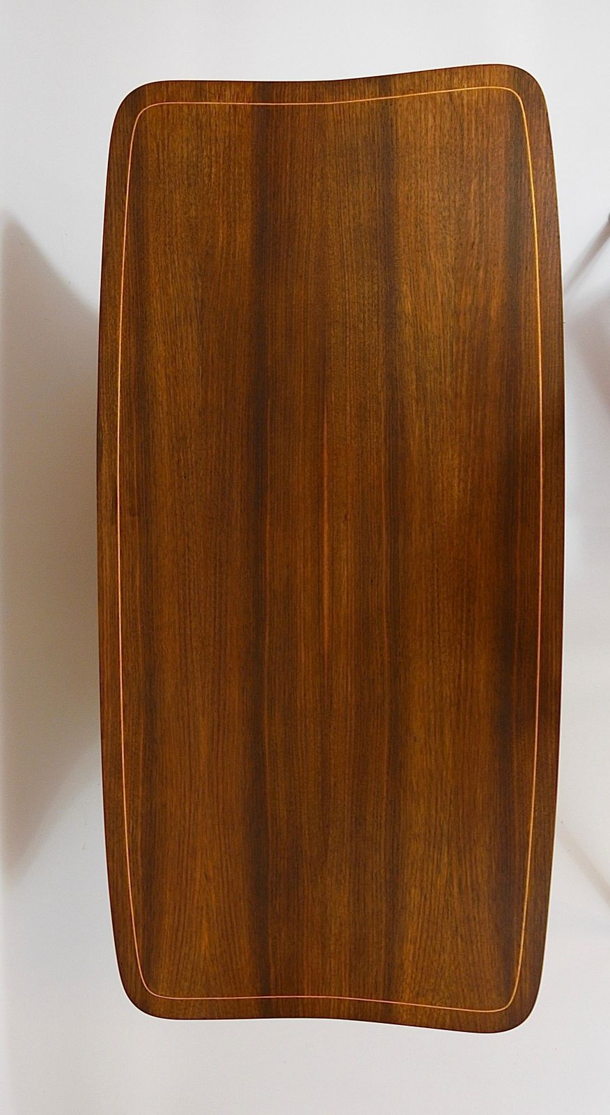 Oswald Haerdtl X Hagenauer Vienna Brass & Walnut Coffee Table, Austria, 1950s photo vinterior