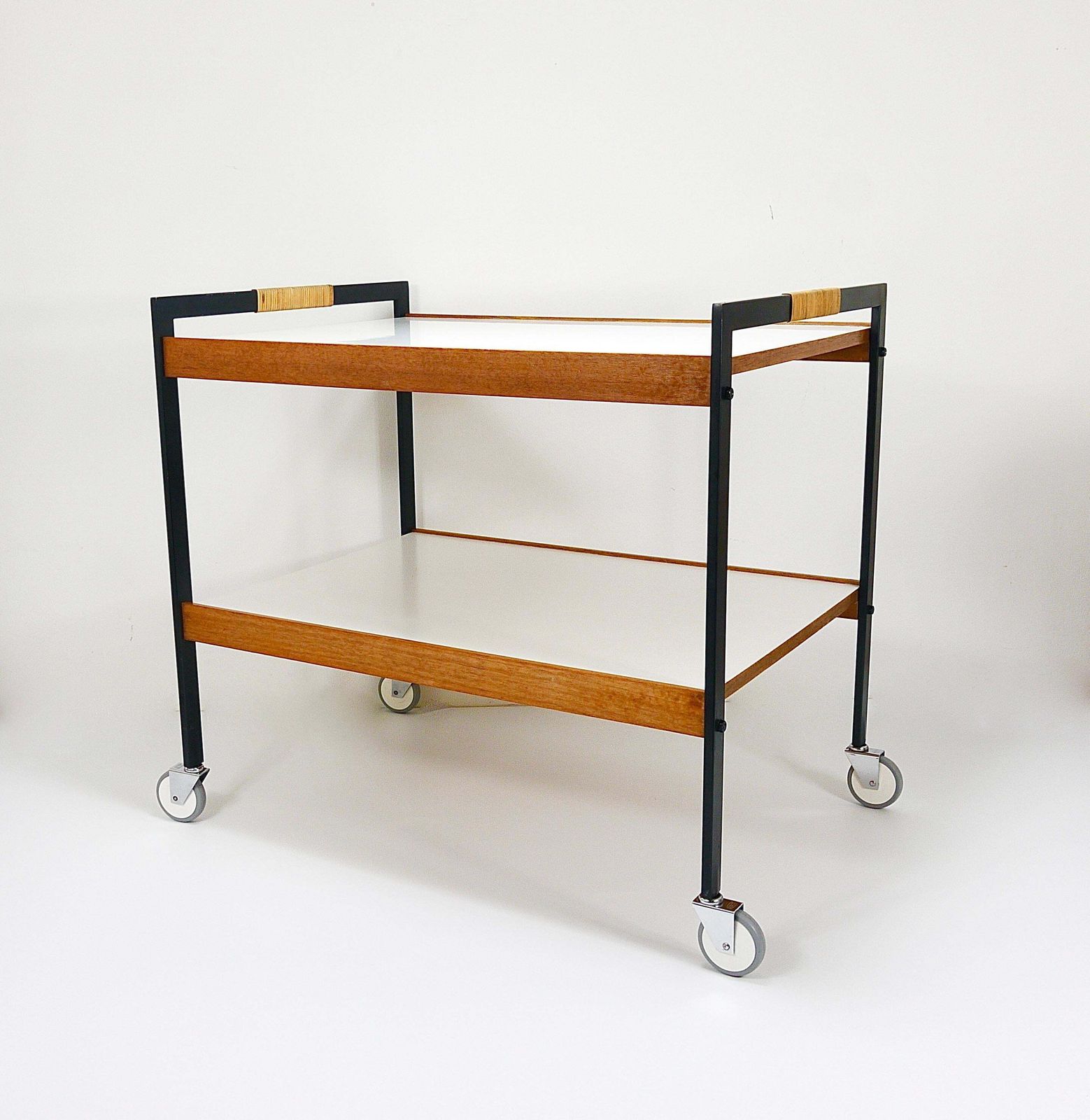 photo for sale Carl Auböck Bar Cart Drinks Trolley Serving Cart, Austria, 1960s