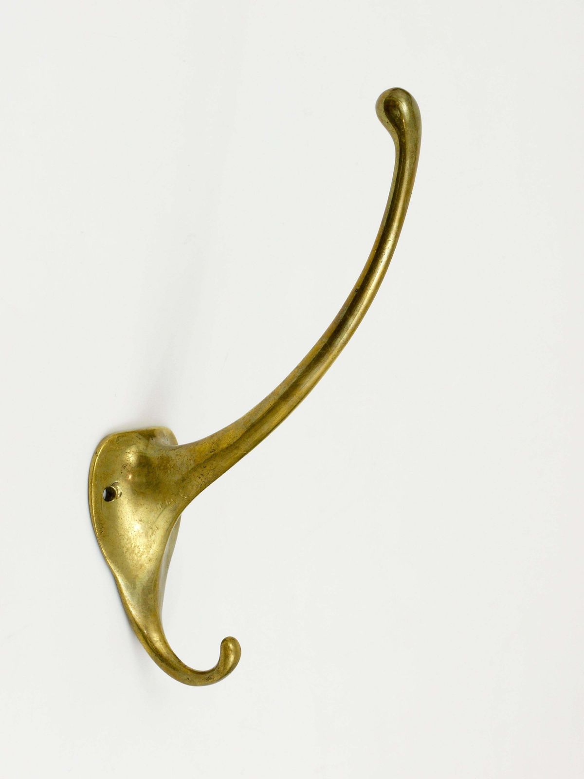 Adolf Loos Art Nouveau Brass Wall Hook, Werkstätte Hagenauer, Austria, 1910 photo for sale