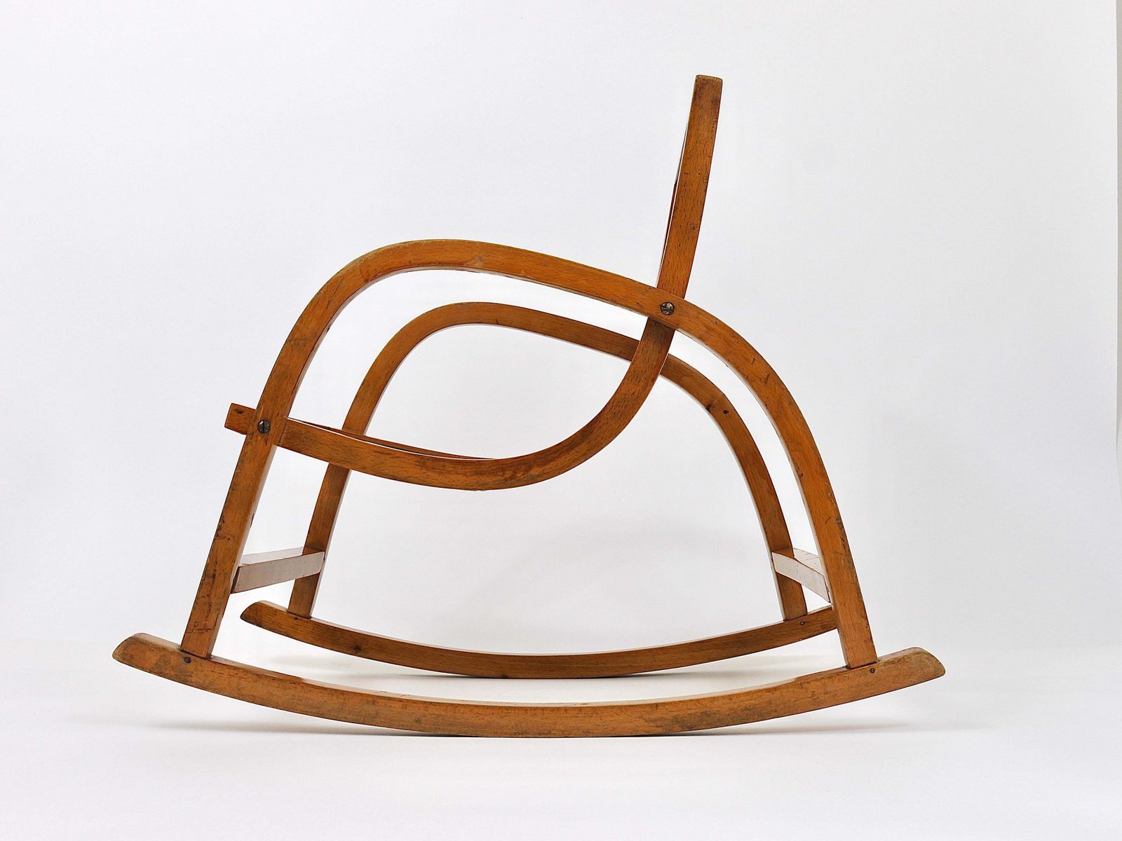 photo buy Bauhaus Childrens`bentwood Rocking Chair Brockhage Andrä Era, Germany, 1950s