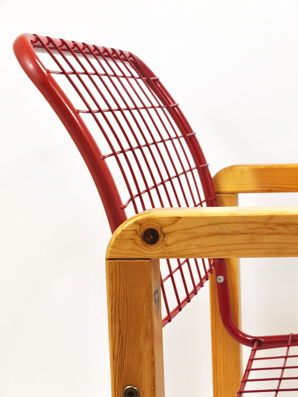 photo vintage Postmodern Wire Lounge Chair Armchair Sälen, Knut & Marianne Hagberg, Ikea, 1982