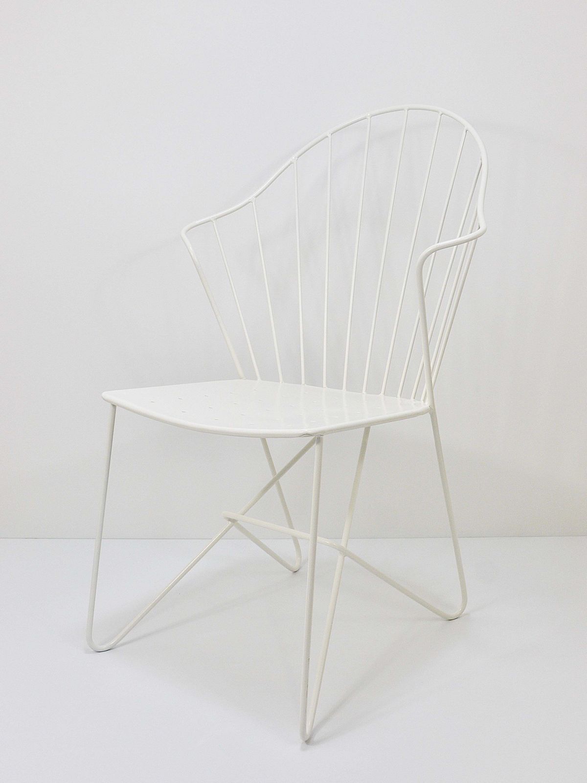 Furniture Sonett Astoria Auersperg Midcentury Wire Chair, Karl Fostel, Austria, 1950s photo