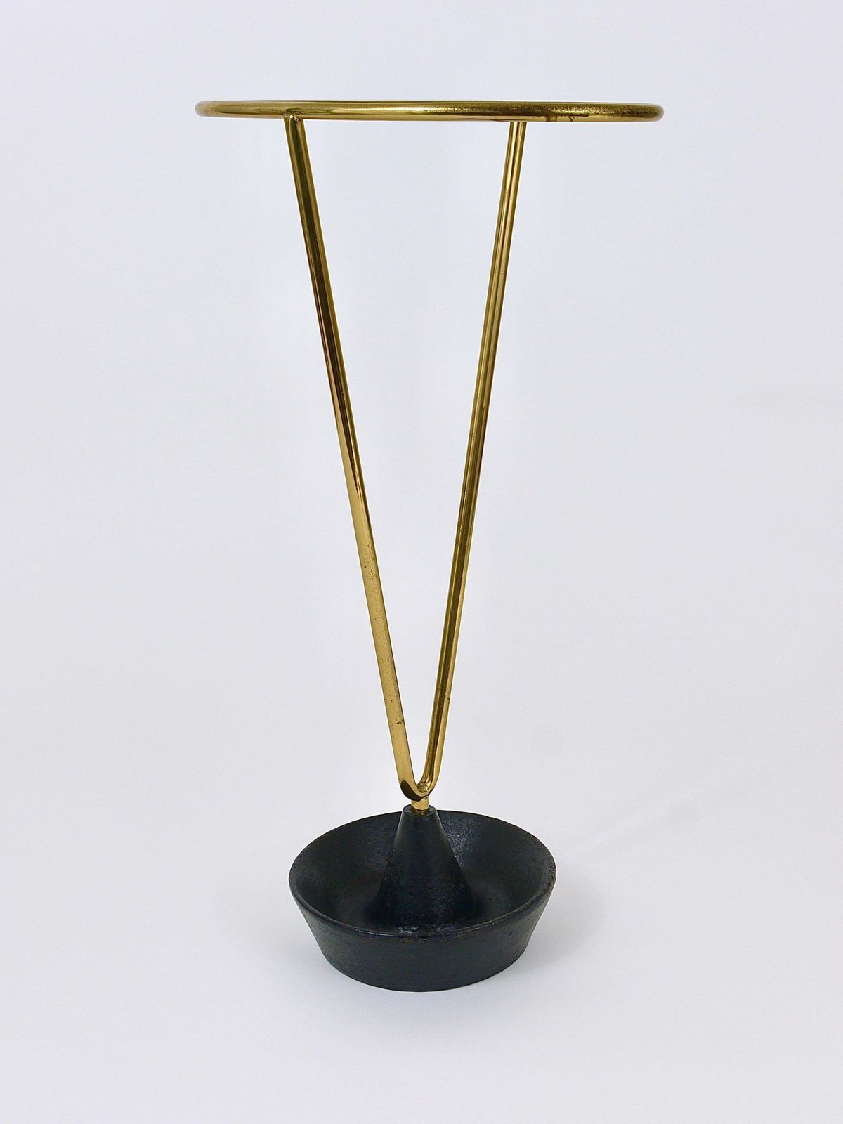photo furniture Carl Auböck Mid Century Brass And Cast Iron Umbrella Stand, Austria, 1950s
