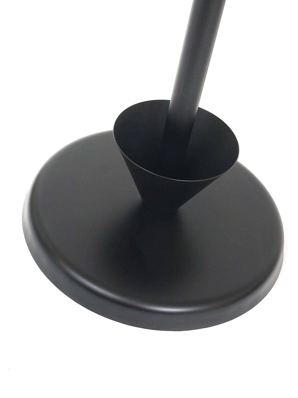 Black Post Modern Castiglioni Memphis Style Umbrella Stand, Italy, 1980s photo vinterior