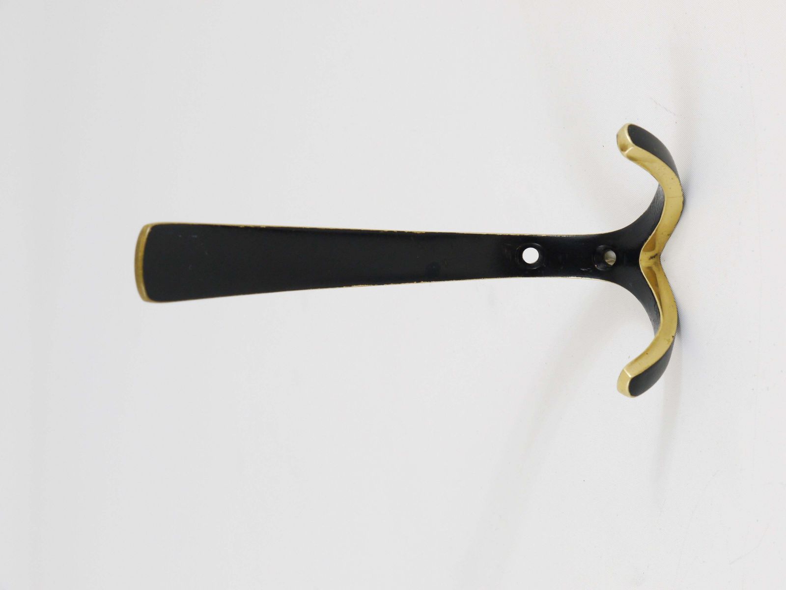 161.0 Up To 10 Midcentury Brass Double Wall Hooks By Herta Baller, Austria, 1950s photo