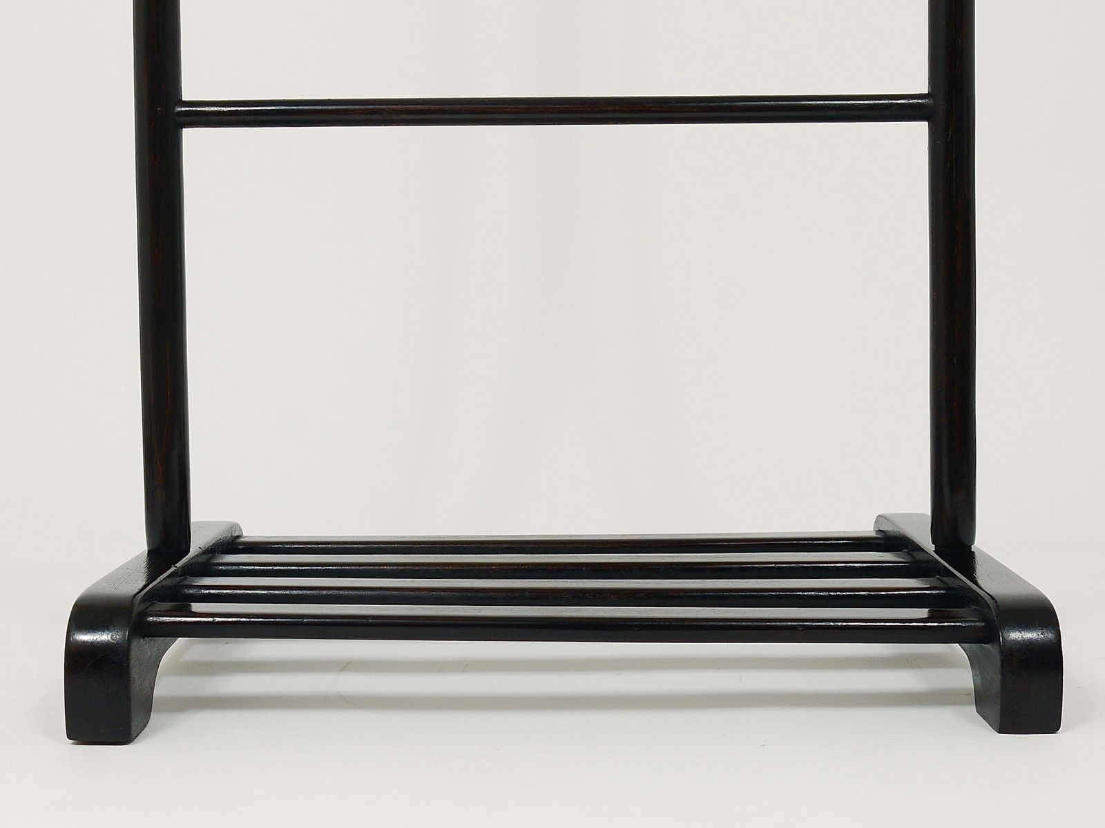 Thonet Vienna Art Deco Bentwood Clothing Valet / Dressing Stand, Austria, 1920s photo vintage