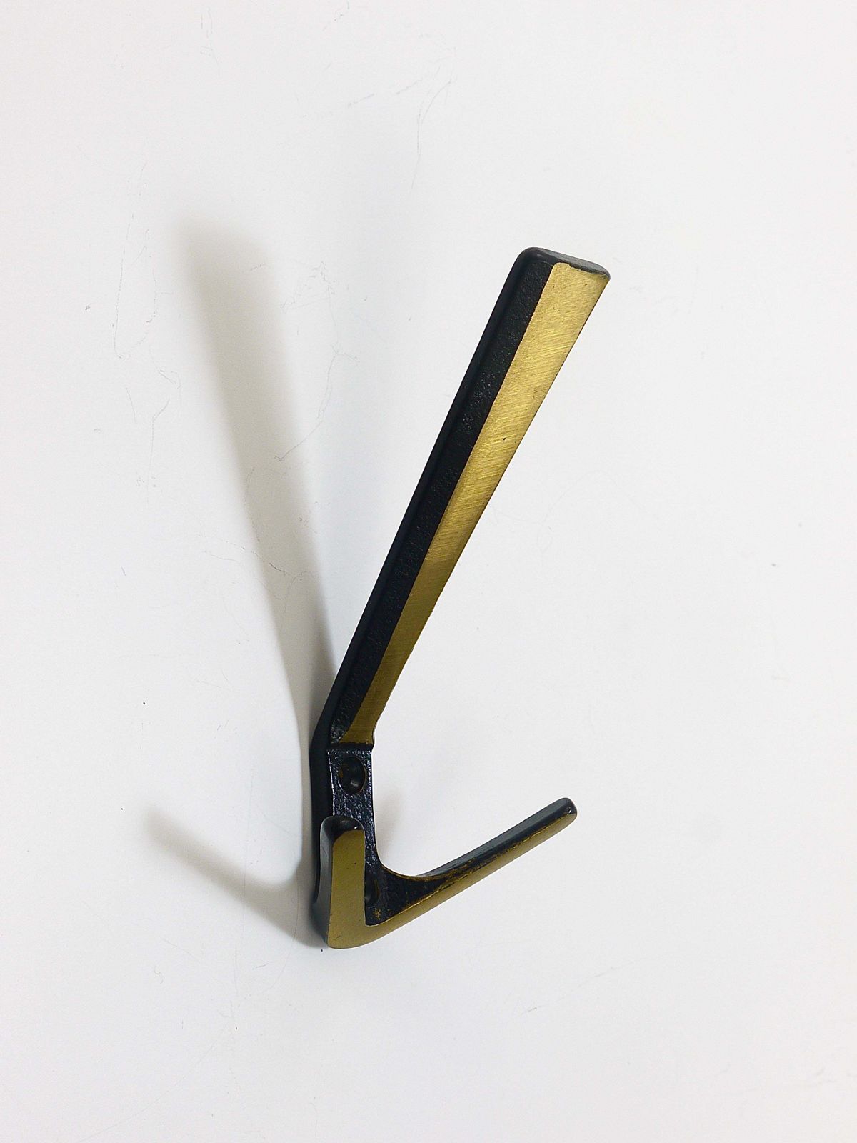 photo vinterior 22x Midcentury Brass Double Wall Hook By Herta Baller, Vienna, Austria, 1950s