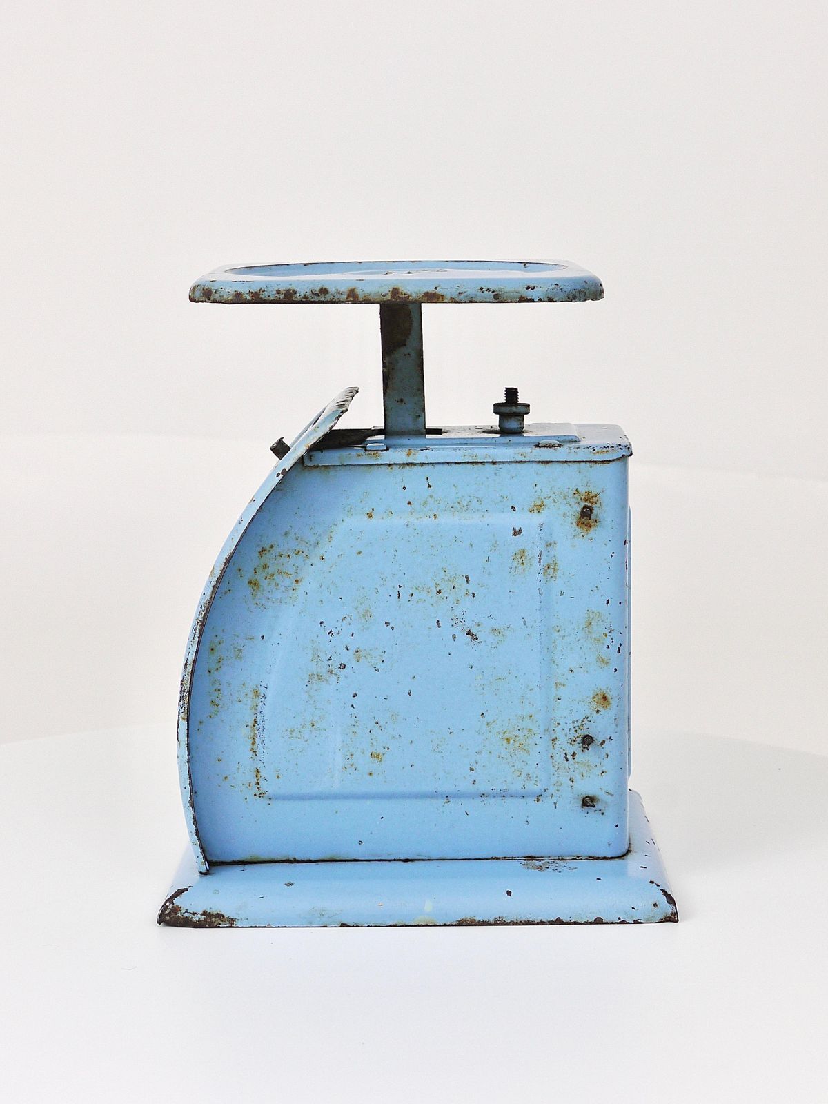 Decorative Blue Marianne Brandt Avantgarde Bauhaus Letter Scale, 1930s, Germany photo vintage
