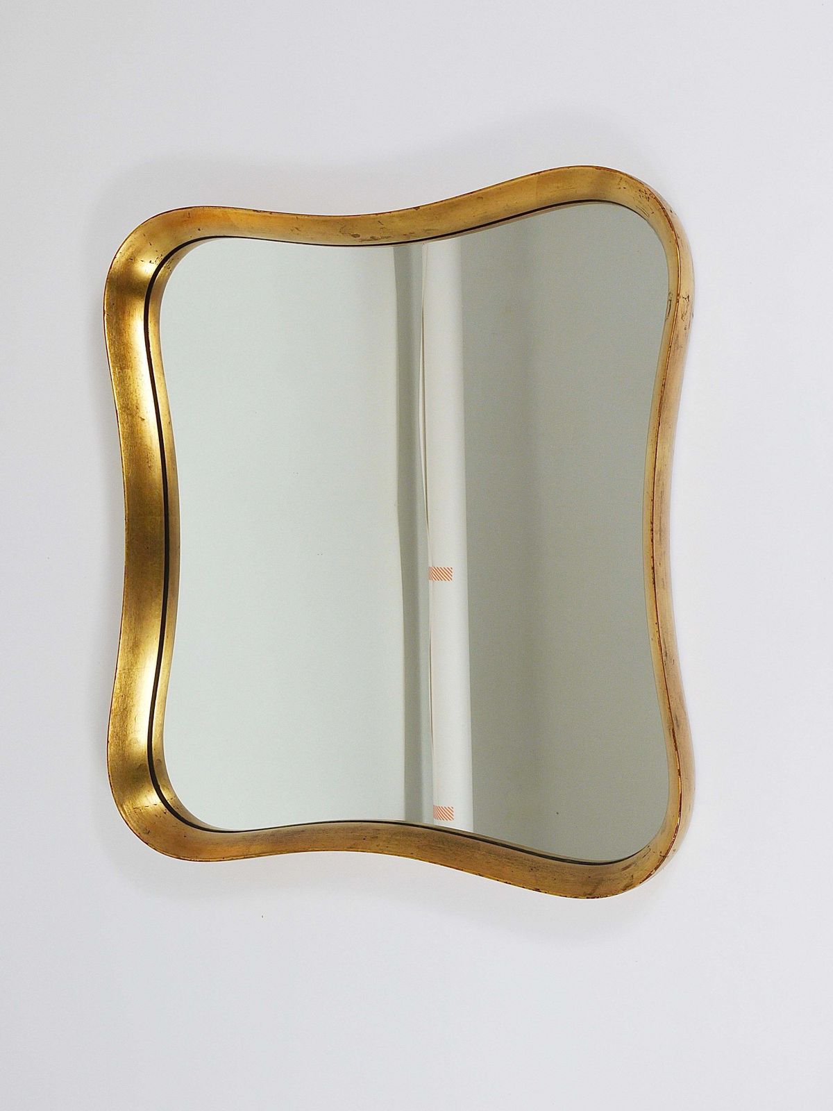 photo furniture Gio Ponti Style Gilt Wood Mirror By Max Welz Vienna, Austria, 1940s