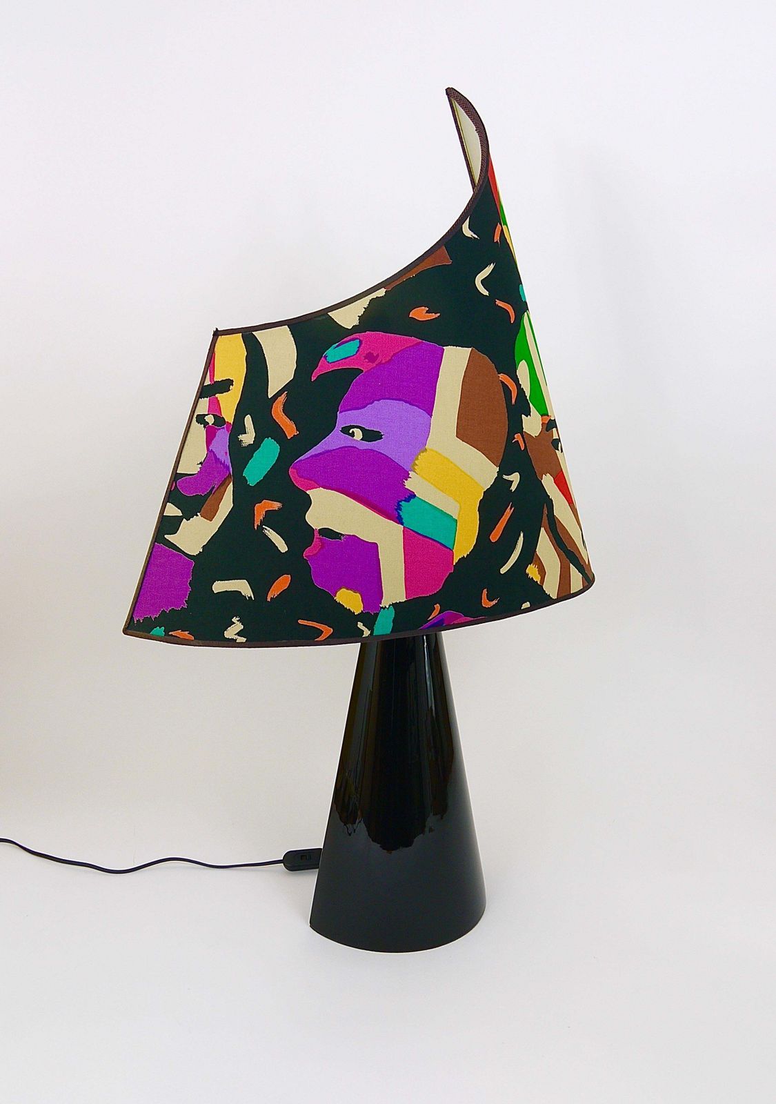 Post Modern Missoni Table Lamp By Massimo Valloto, Italy, 1980s photo vintage