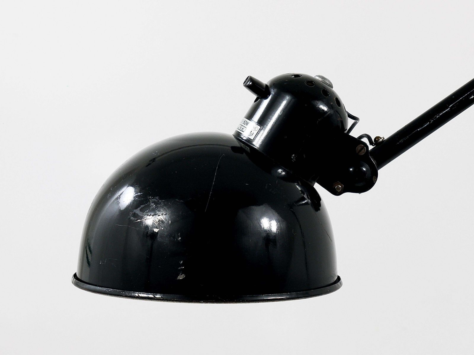 photo buy Christian Dell Bauhaus Industrial Table Clamp Wall Lamp, Koranda Austria, 1930s