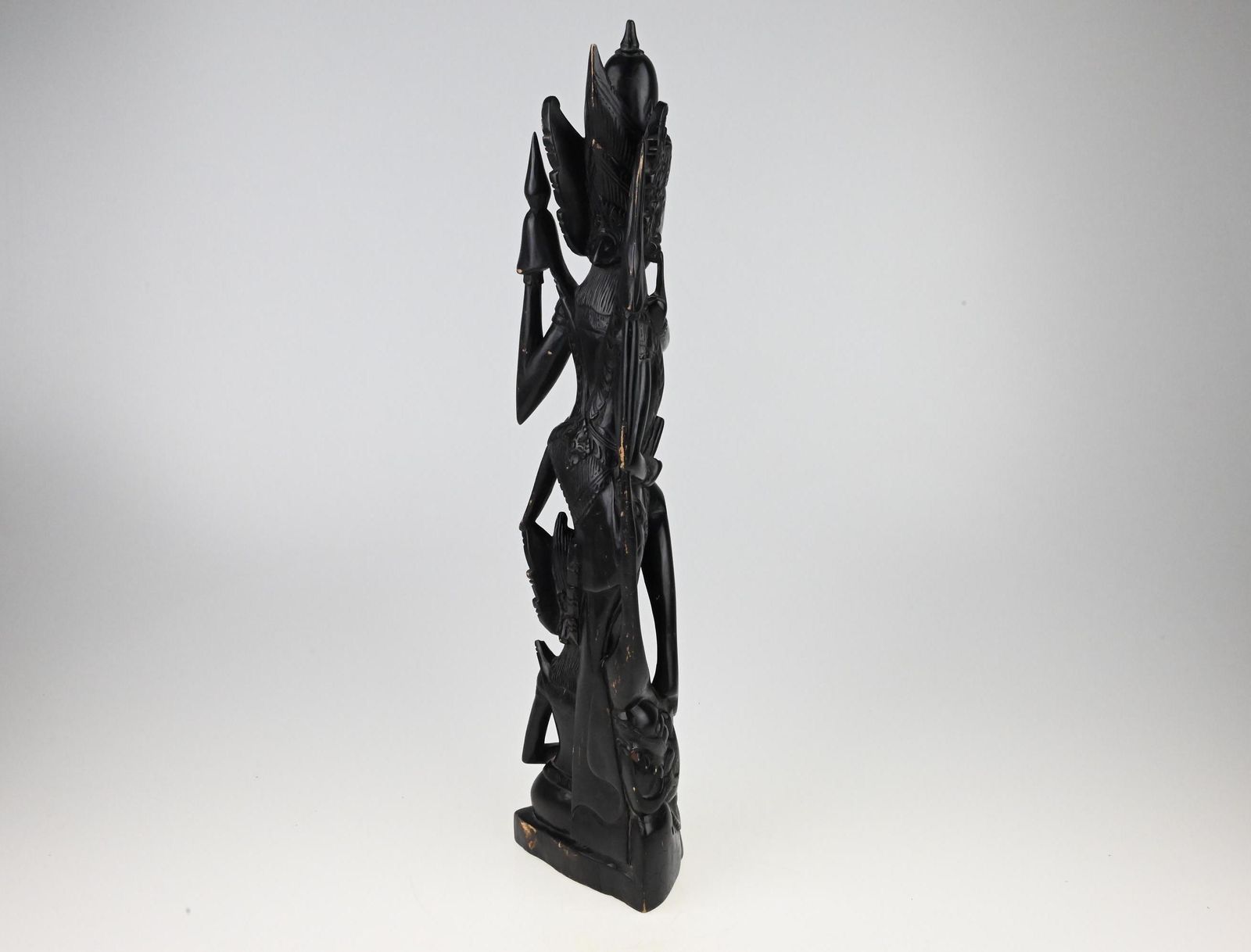 Vintage Hand Carved African Wooden Figurine, African Statue, Black Wooden Figurine, Vintage Statue, Antique Wooden Statue, Handmade Statue photo 102.0