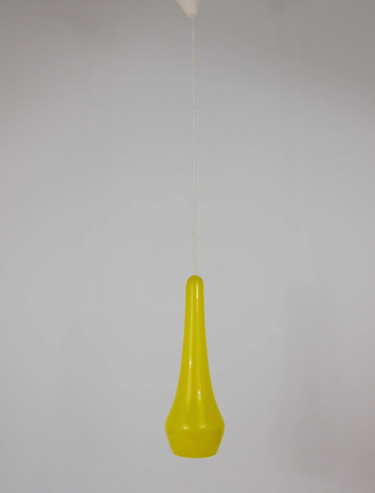 Two Gino Vistosi Murano Glass Mid Century Pendant Lamps, Italy, 1950s photo for sale