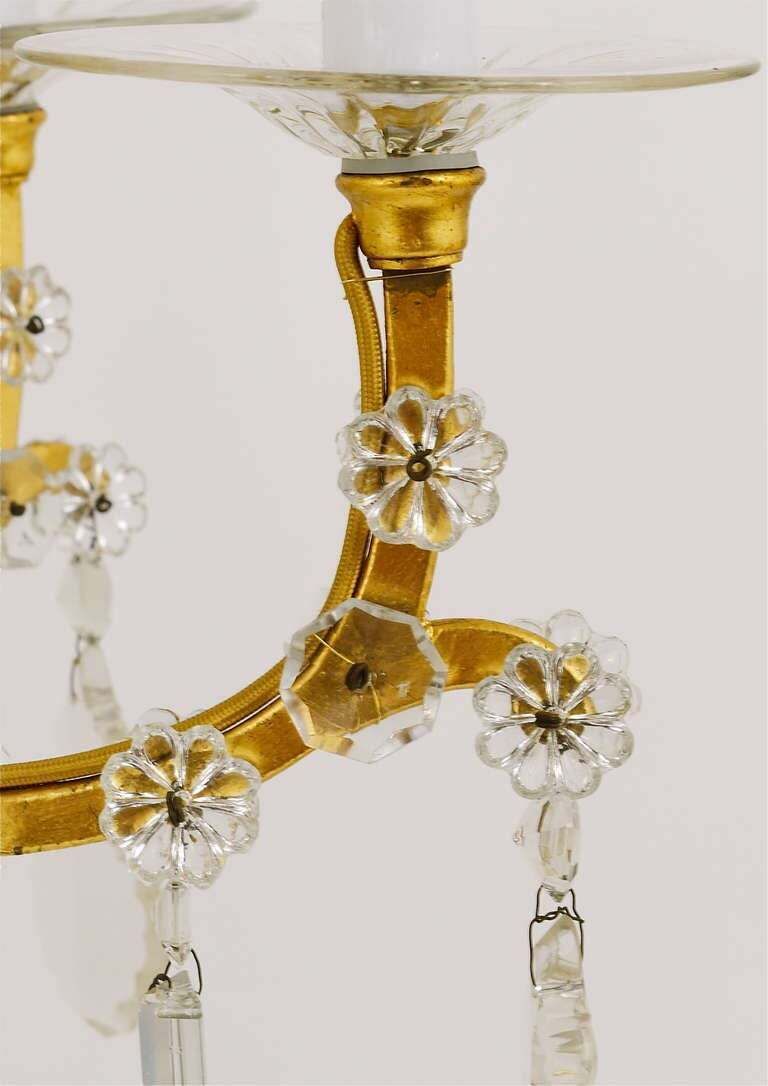 photo furniture Lobmeyr Baroque Maria Theresia Parlor Chandelier, Crystal Glass, Vienna, 1940s