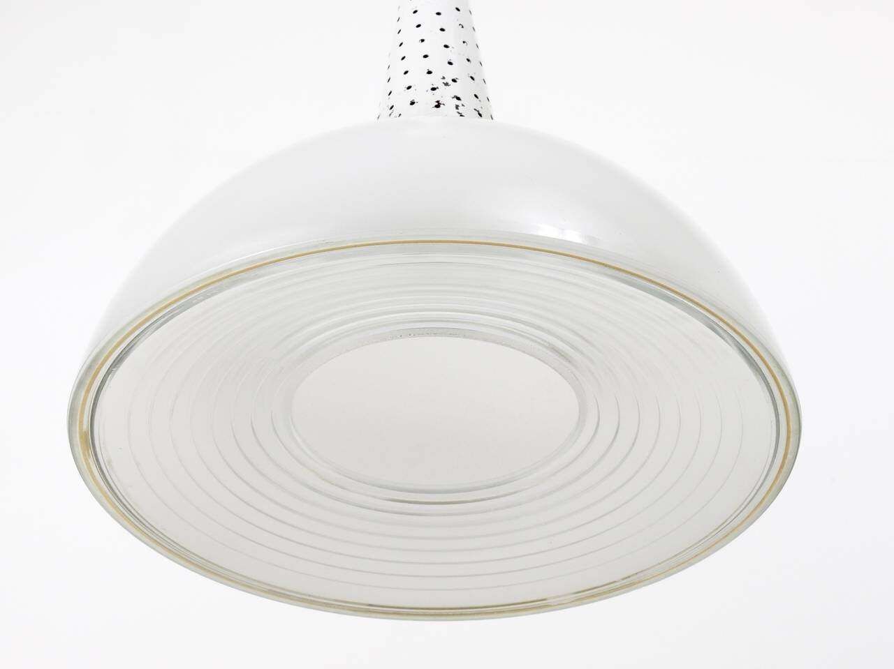 Mathieu Matégot Perforated Midcentury Pendant Lamp, Holophane, France, 1950s photo 967.0