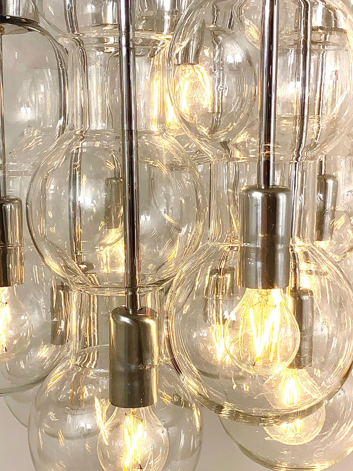 Impressive Doria Cascading Hourglass Chandelier, Space Age, Germany, 1960s photo Lighting