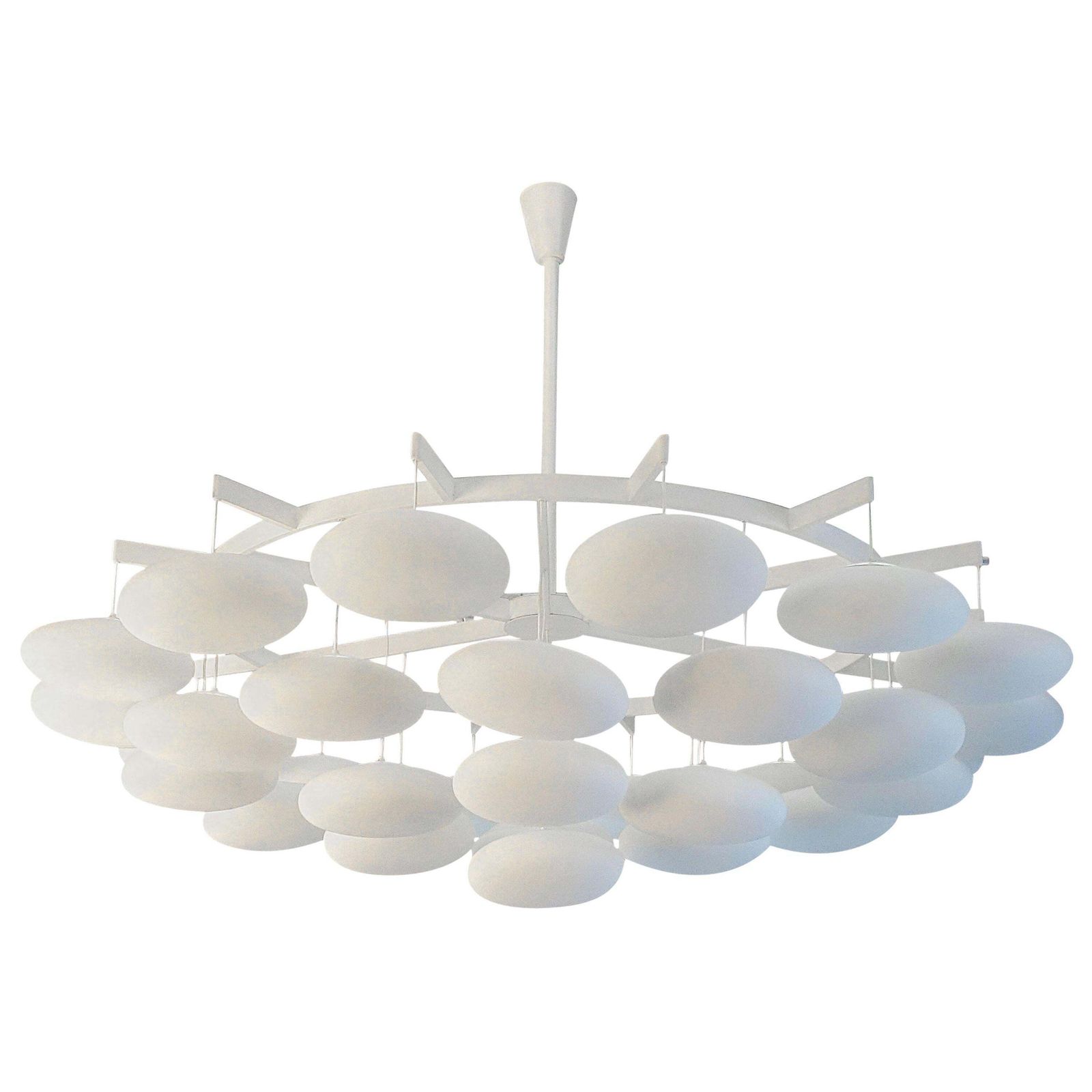 Impressive Large Mid Century Modern Cloud Chandelier From Milchhalle Vienna