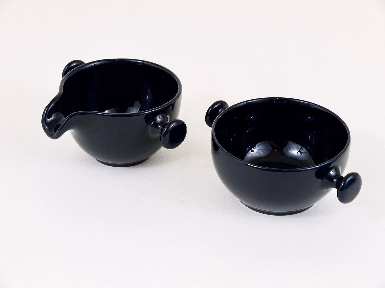Luigi Colani Zen Full Tea Set And Plates, Stoneware, Friesland, Germany, 1970s photo vinterior