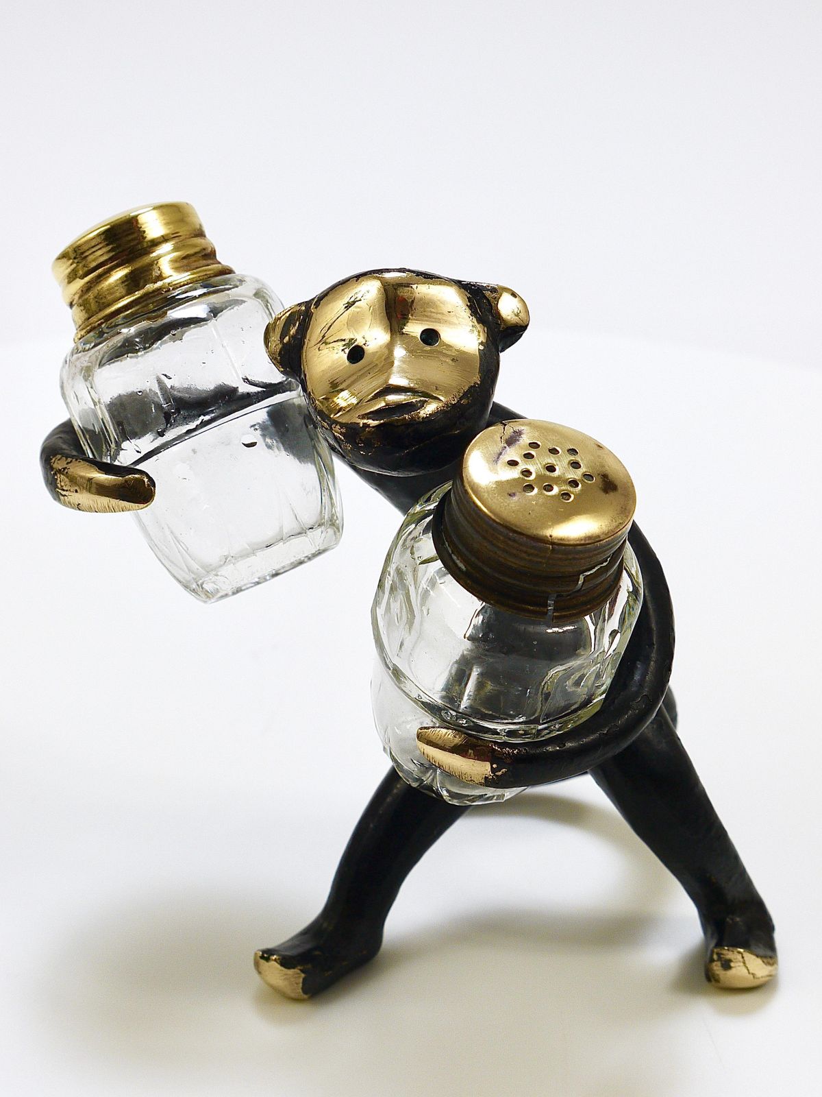 photo for sale Walter Bosse Monkey Salt And Pepper Shakers Set, Herta Baller, Austria, 1950s