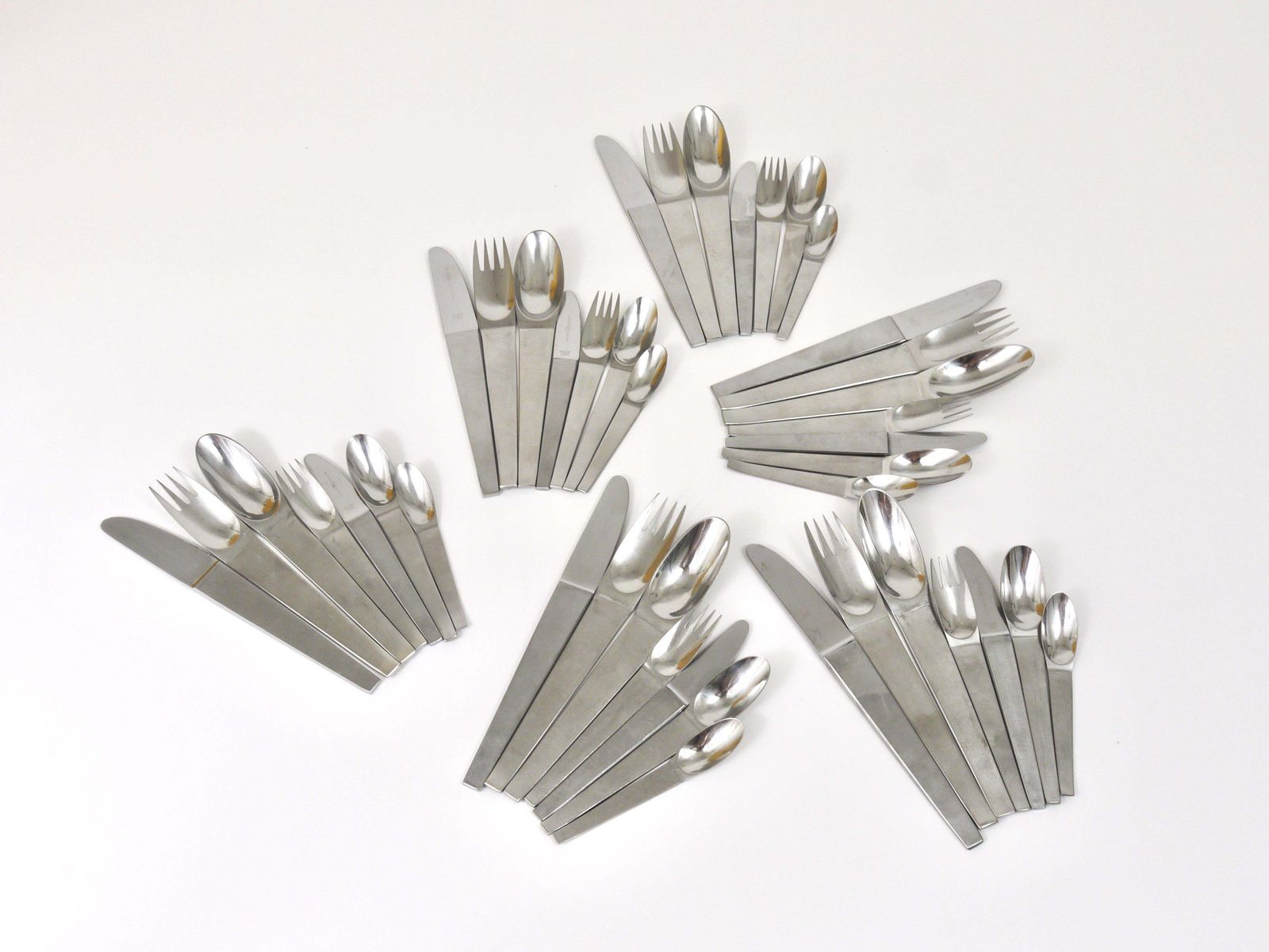 Carl Auböck 2060 Flatware, 42 Pcs., Complete For 6 Persons, Amboss Austria, 1950 photo vinterior