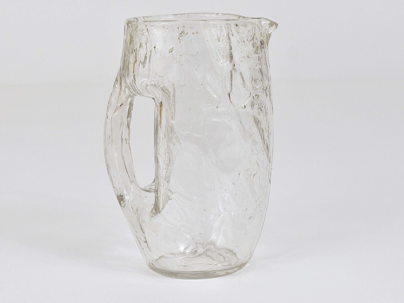 Koloman Moser Art Nouveau Glass Pitcher By Loetz Witwe, Bohemia, 1900s photo vinterior