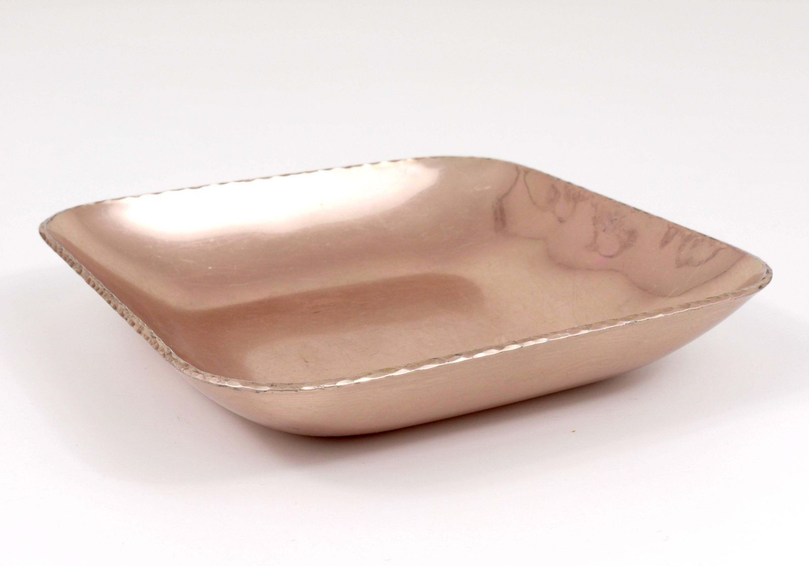 Bauhaus Rosé Aluminium Tray, Bowl, Vide Poche, Zeppelin Werke, Germany, 1930s photo for sale