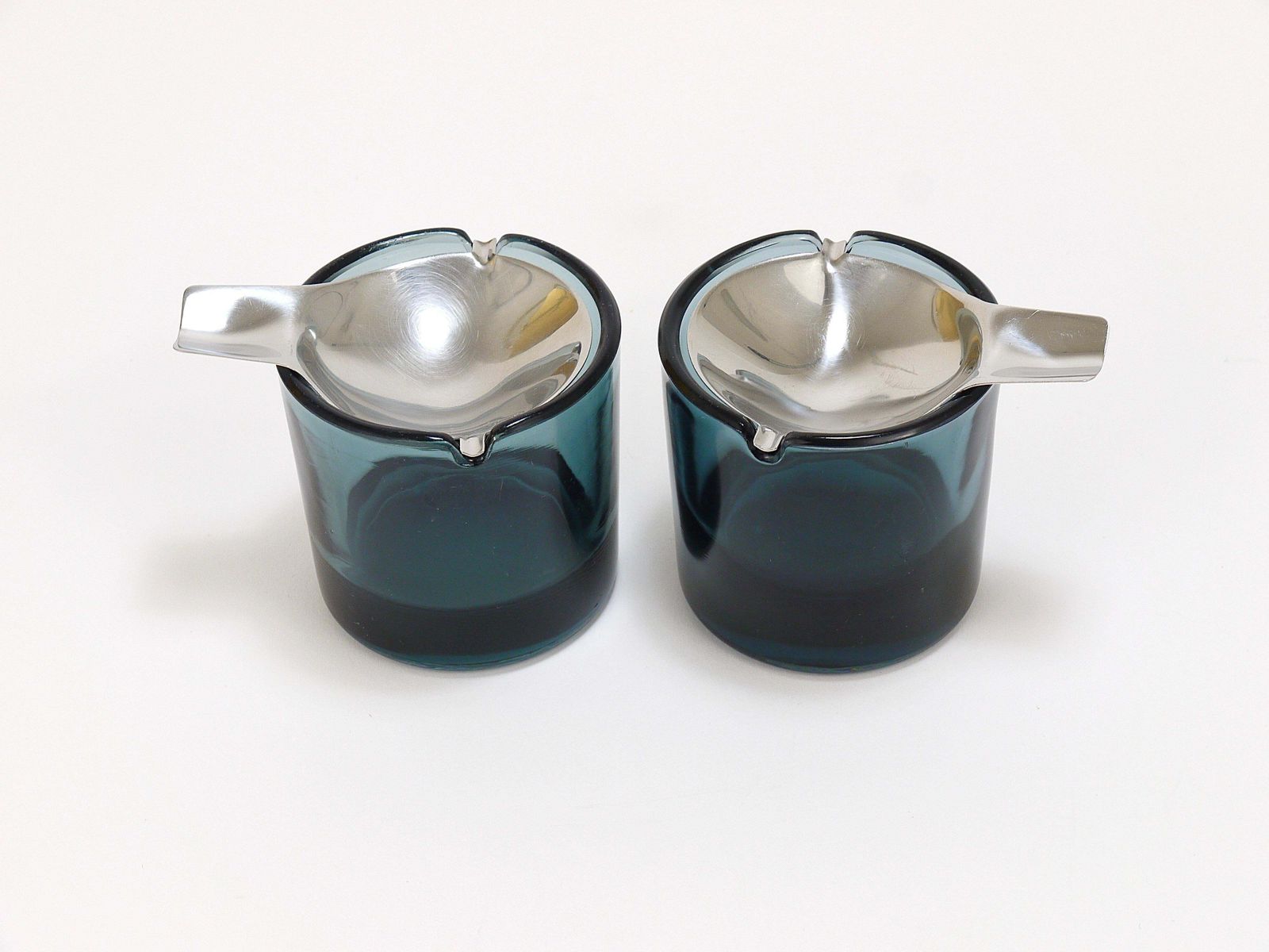 Wilhelm Wagenfeld Midcentury Tourmaline Bauhaus Ashtray By Wmf Germany, 1960s photo for sale