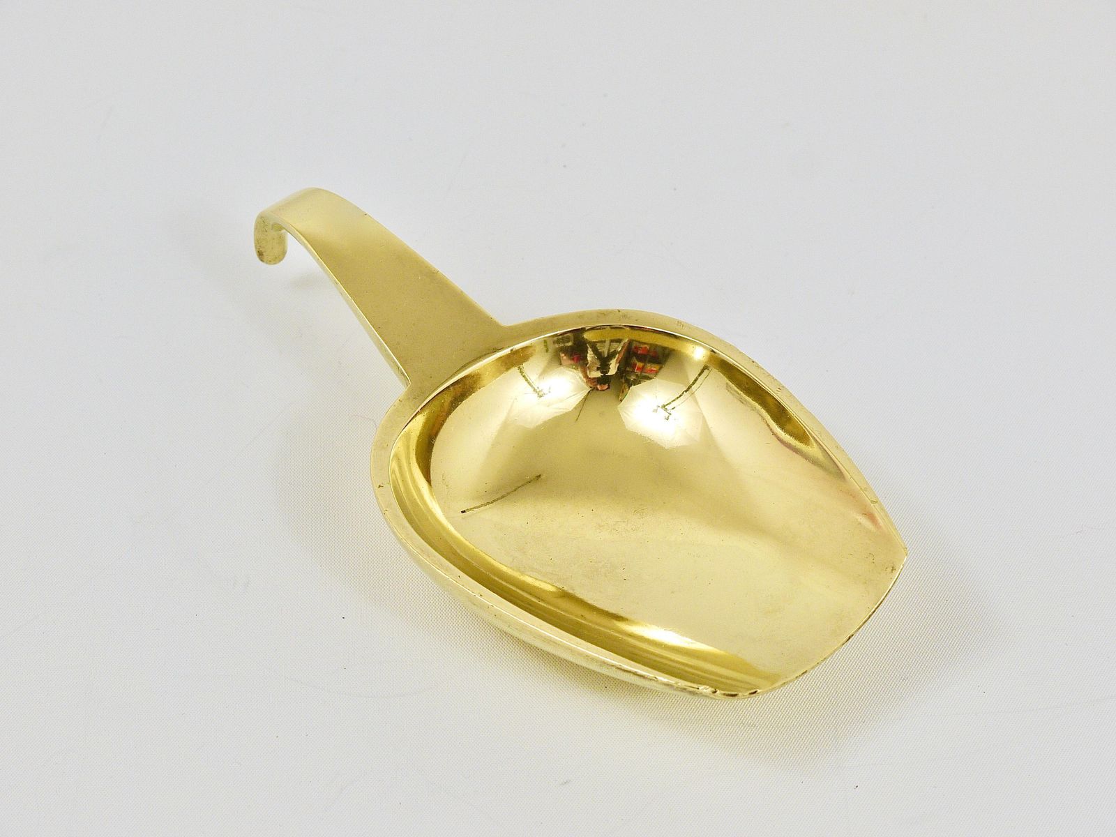 photo vintage Carl Auböck Midcentury Scoop Bowl Or Ashtray With Handle, Brass, Austria, 1950s