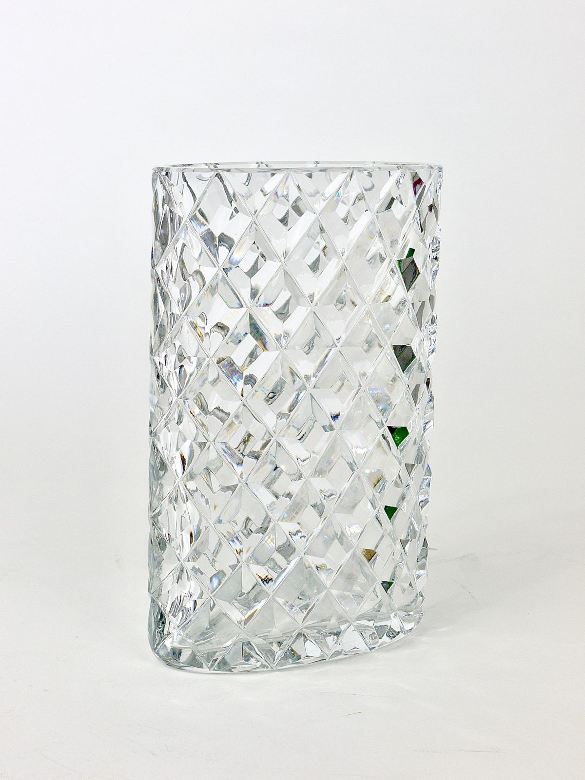 Sparkling Facetted Crystal Glass Vase By Claus Josef Riedel, Austria, 1970s photo Home Decor