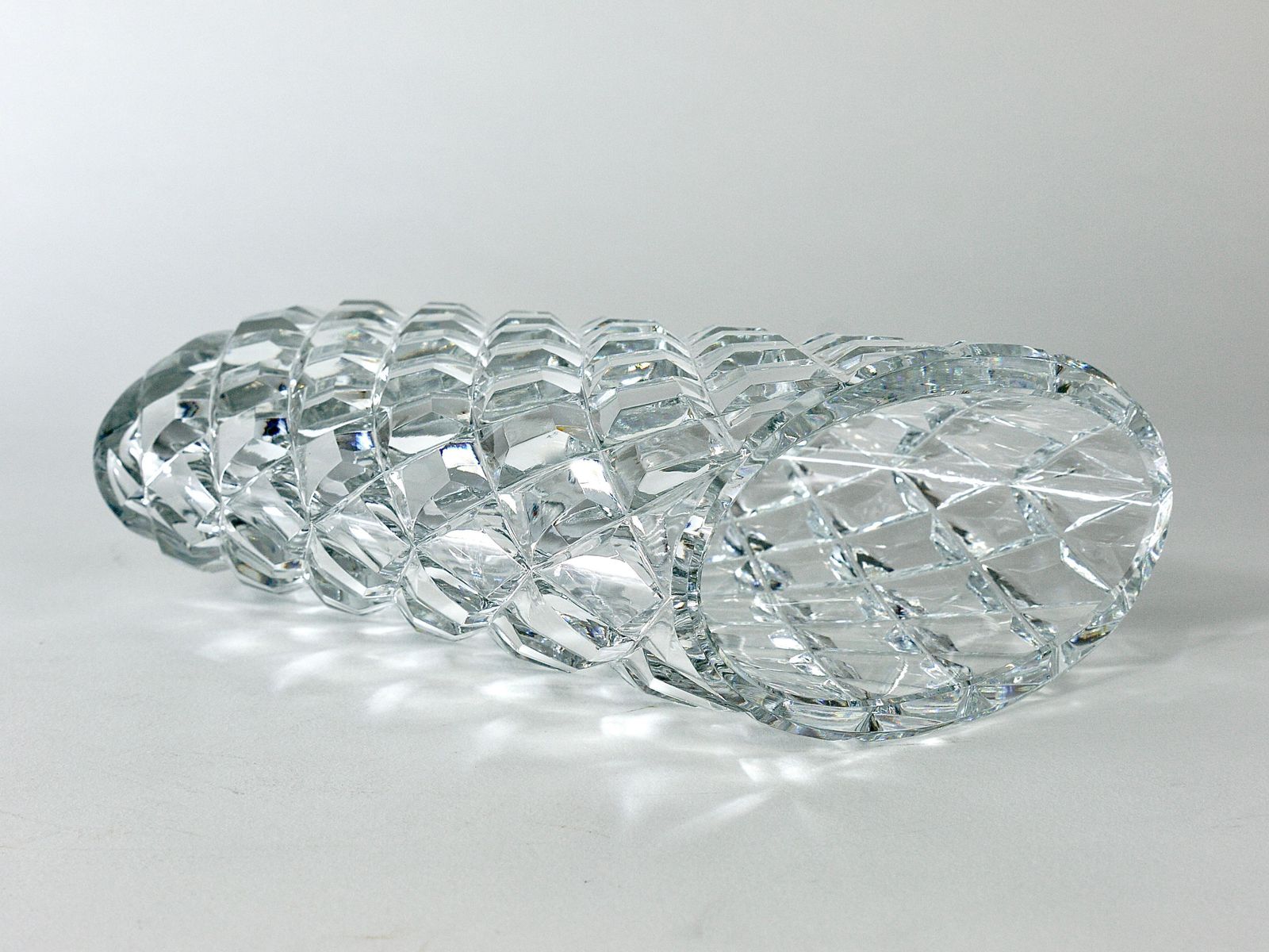 476.0 Sparkling Facetted Crystal Glass Vase By Claus Josef Riedel, Austria, 1970s photo