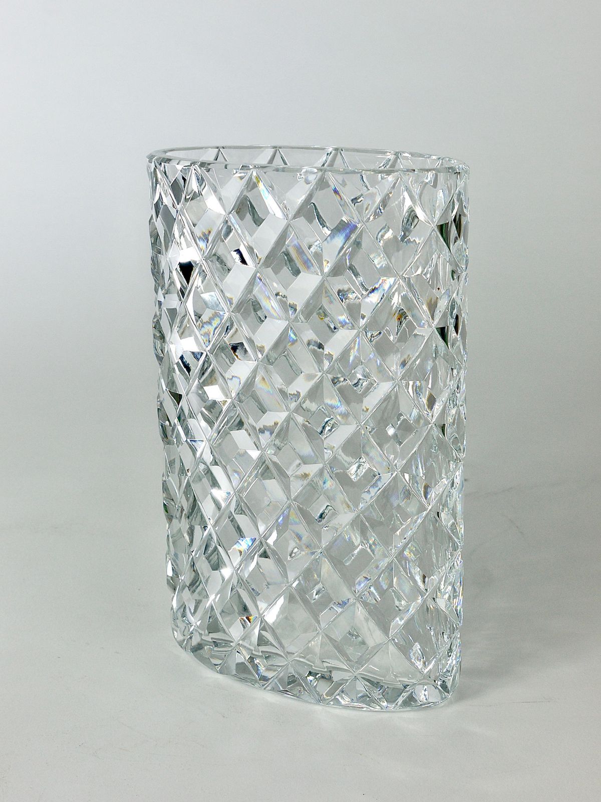 photo vinterior Sparkling Facetted Crystal Glass Vase By Claus Josef Riedel, Austria, 1970s