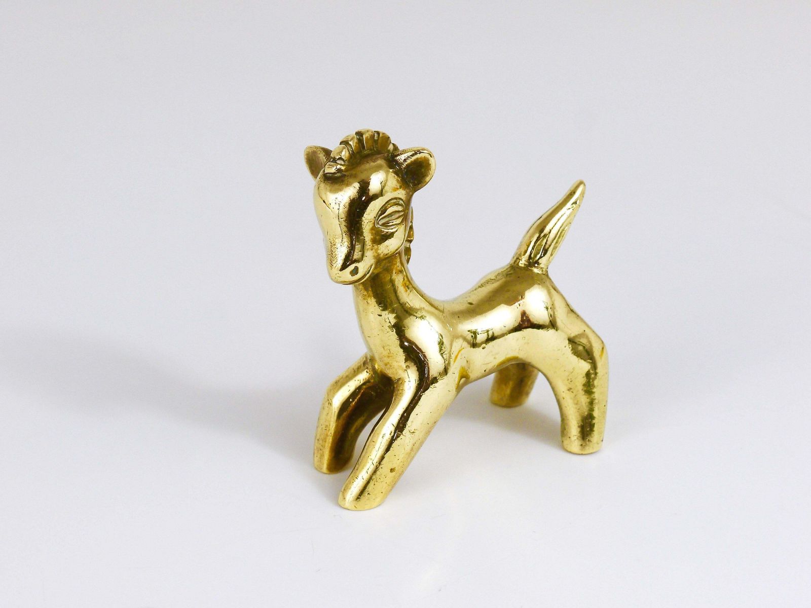 Walter Bosse Mid Century Horse Brass Figurine, Hertha Baller, Austria, 1950s photo 223.0