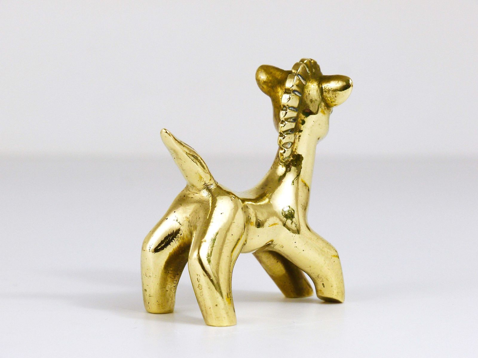 Walter Bosse Mid Century Horse Brass Figurine, Hertha Baller, Austria, 1950s photo vinterior